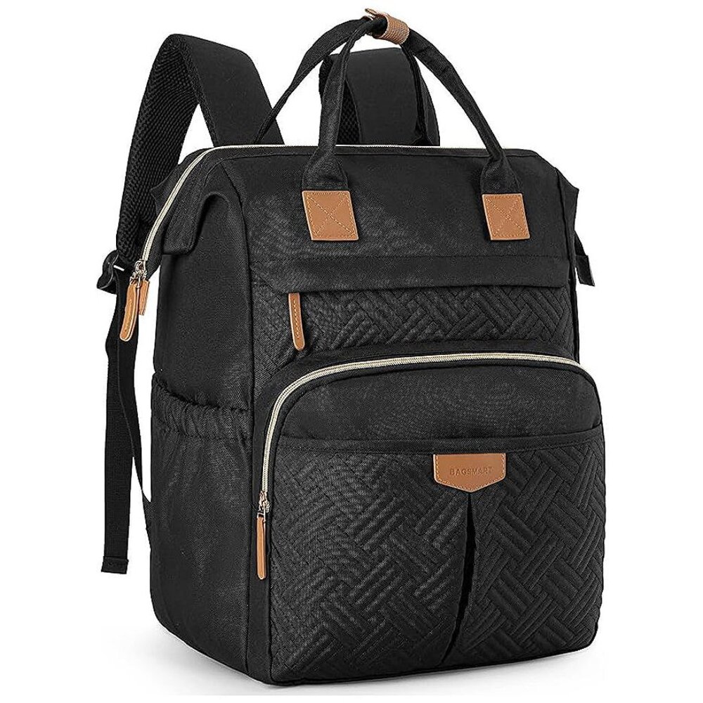Backpack for Women, Laptop Backpack Fits 15.6 Inch Computer, Black 2